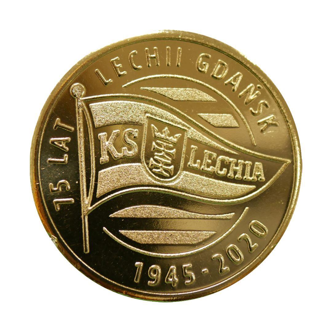 Moneta – 11 Guldenów Gdańskich 75 lat Lechii Gdańsk 1945-2020