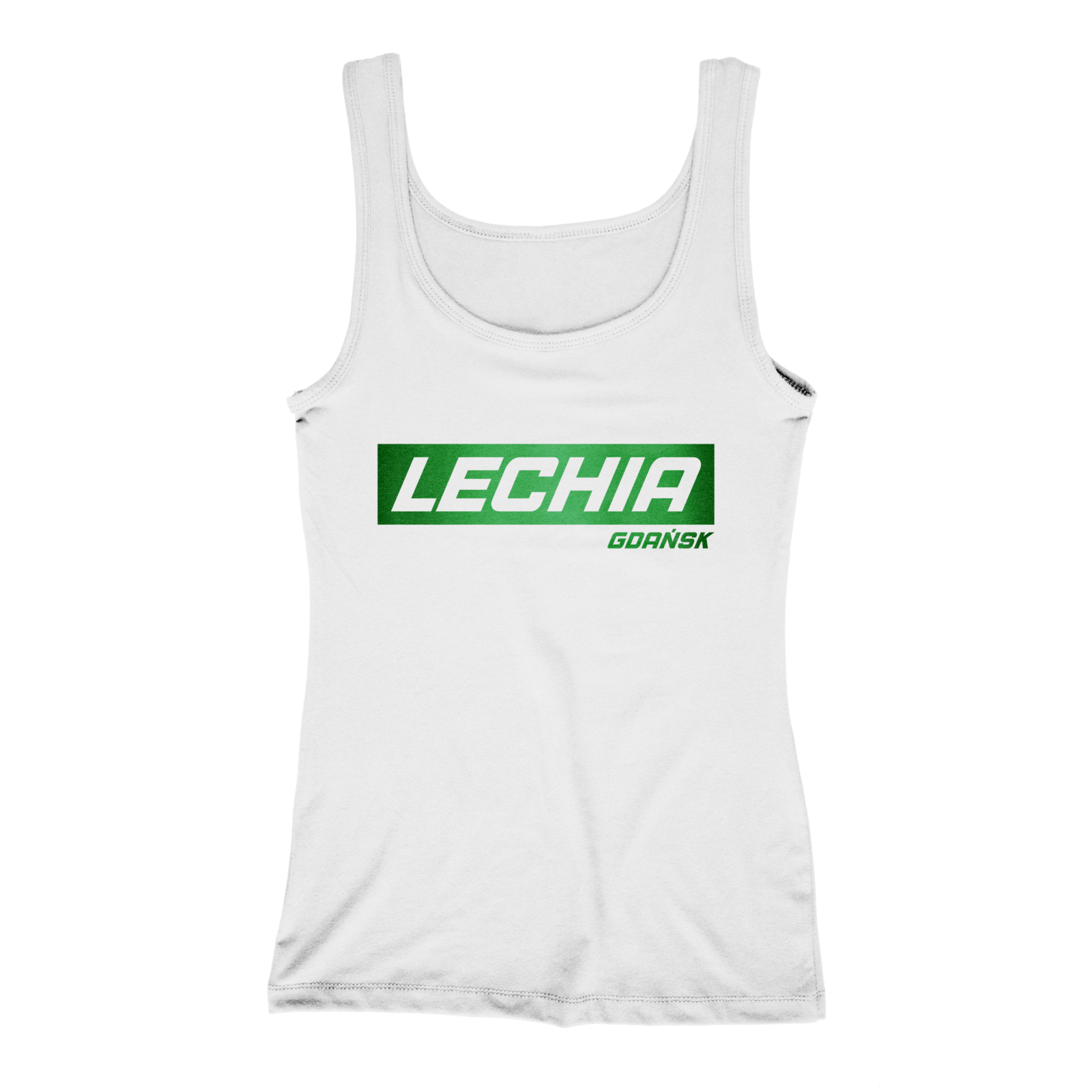 Koszulka bokserka damska Lechia Gdańsk z efektem odblasku