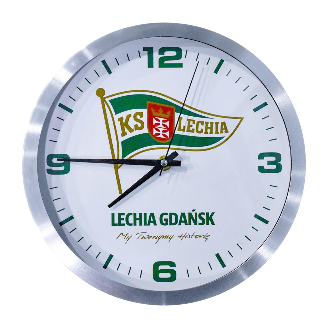 Zegar ścienny Lechii Gdańsk okrągły