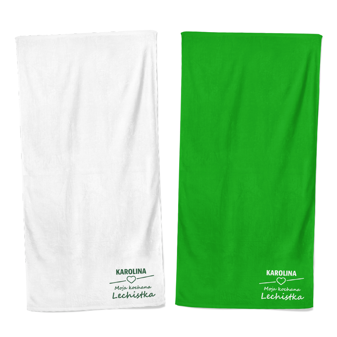 Ręcznik “Lechistka” z Twoim imieniem 50×100