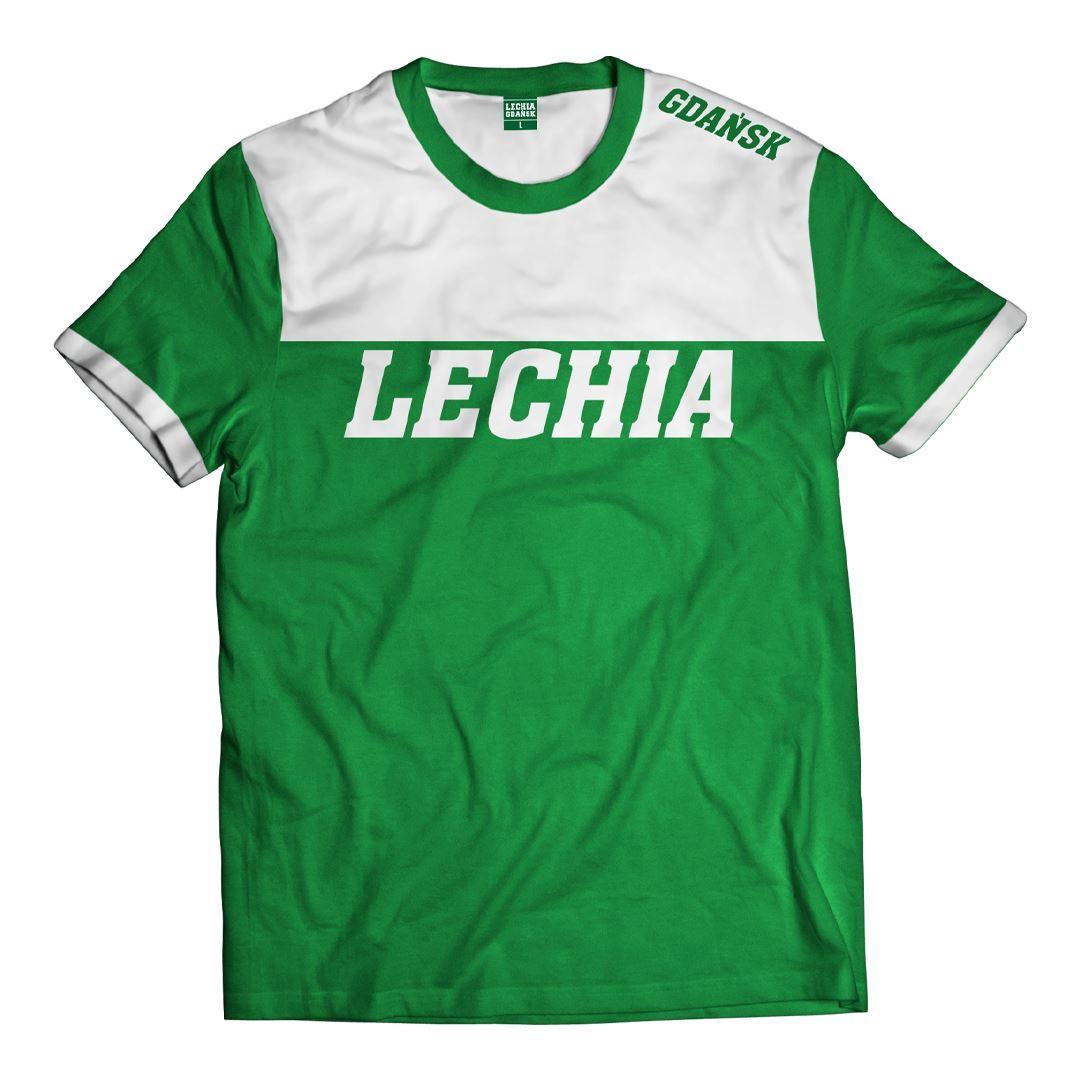 Koszulka dziecięca biało-zielona Lechia II