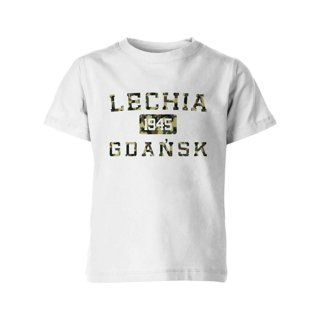 Koszulka dziecięca biała napis Lechia moro