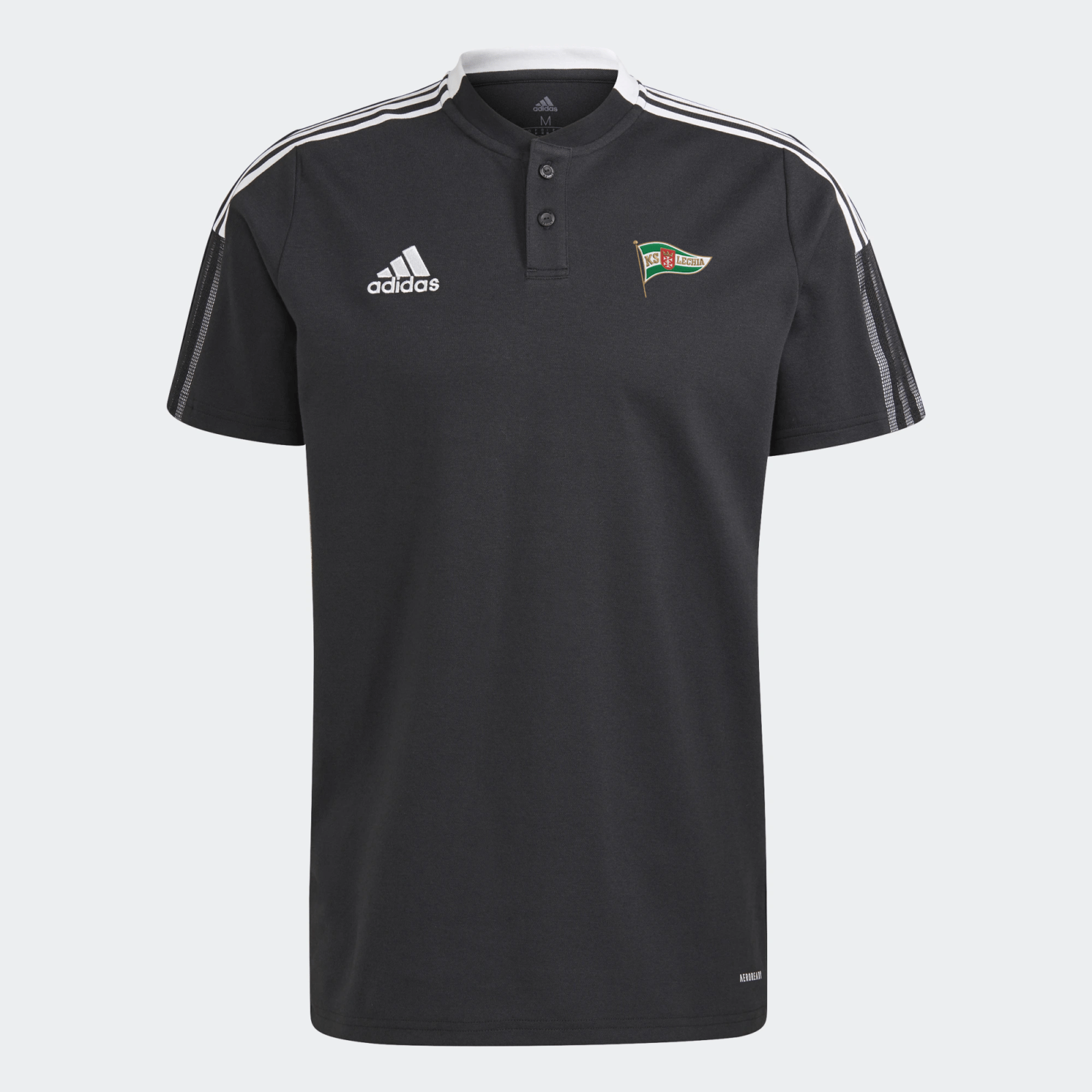 Koszulka polo czarna Adidas Lechia Gdańsk