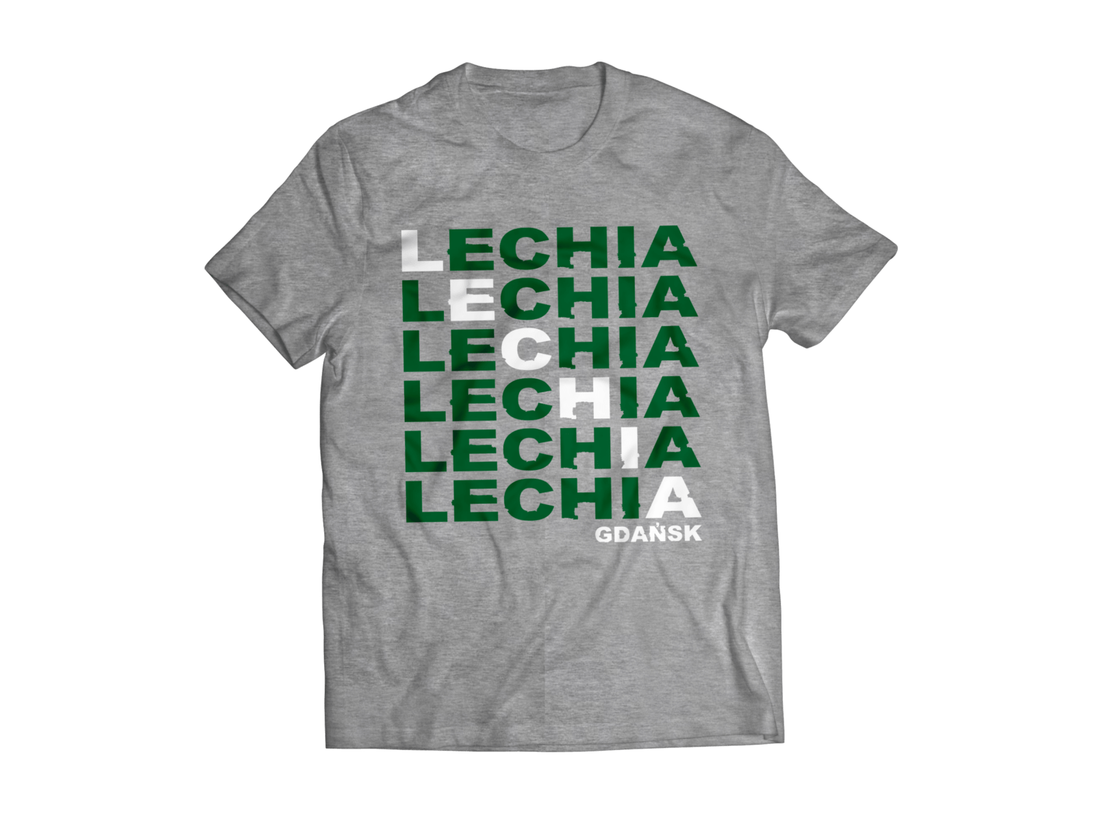 Koszulka dziecięca szara napis Lechia